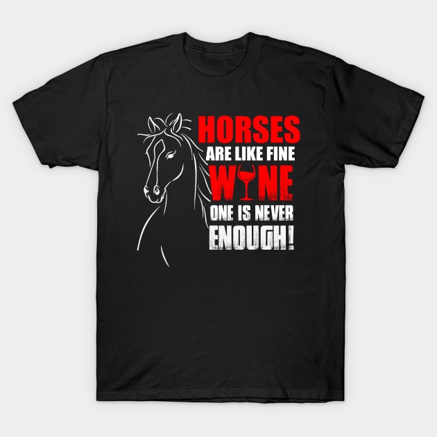 Horses T-Shirt by Dojaja